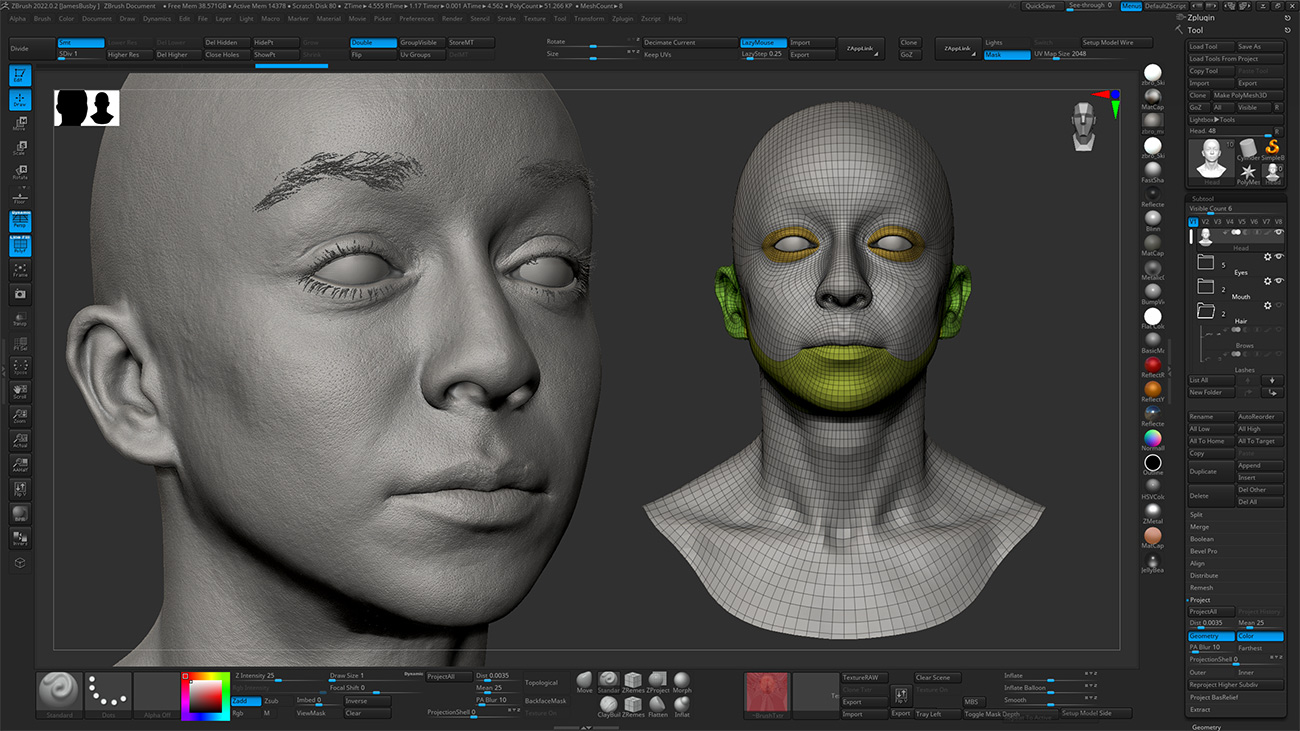 Download Zbrush head sculpt